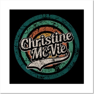 Christine McVie // Retro Circle Crack Vintage Posters and Art